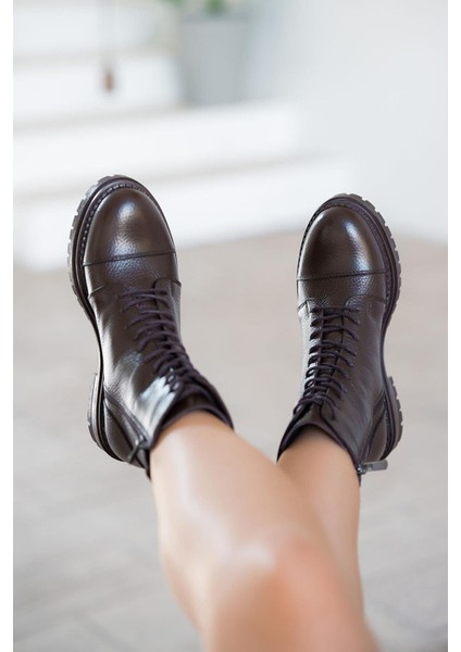 Roy Bağcıklı Kadın Hakiki Deri Postal Kahverengi fırsatları