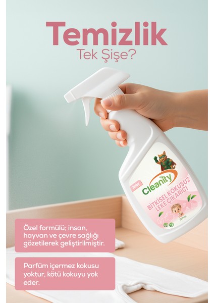 Bitkisel Kokusuz Leke Çıkarıcı - Baby 750 ml | Bebek Çamaşırı & Ev Yüzeyleri Için fiyatları