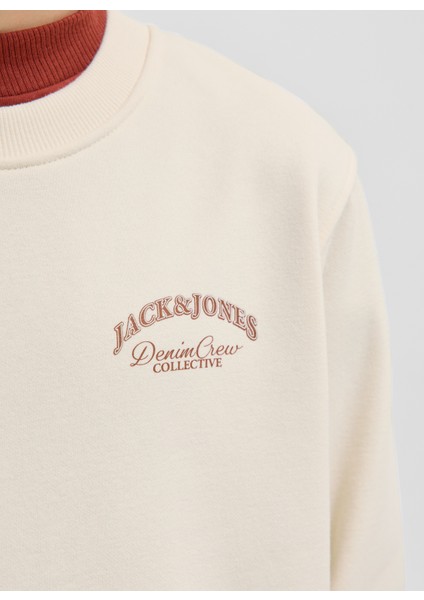 Baskılı Erkek Çocuk Krem Sweatshırt 12269298 modelleri