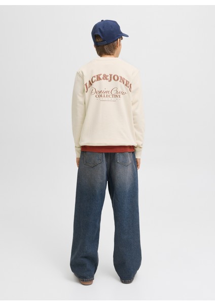 Baskılı Erkek Çocuk Krem Sweatshırt 12269298 indirimleri