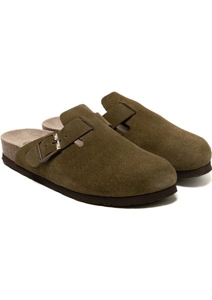 Kadın Terlik Rıva G105944 Genuins Velour Kaki modelleri