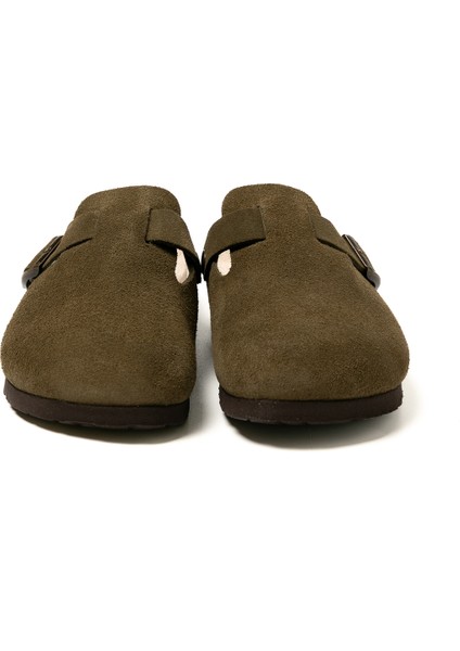 Kadın Terlik Rıva G105944 Genuins Velour Kaki fırsatları