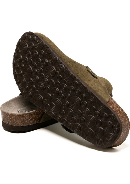 Kadın Terlik Rıva G105944 Genuins Velour Kaki