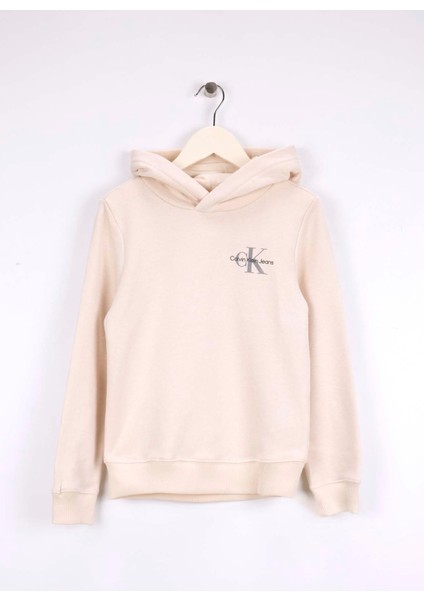 Baskılı Kız Çocuk Ekru Sweatshırt IU0IU00266PGB