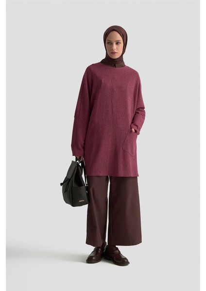 Basic Örme Tunik 25KD1118 Bordo fiyatları