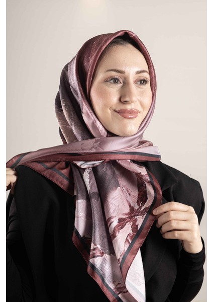 “Dijital Kristal Desenli Eşarp 95x95 – Pastel Desen-1 modelleri