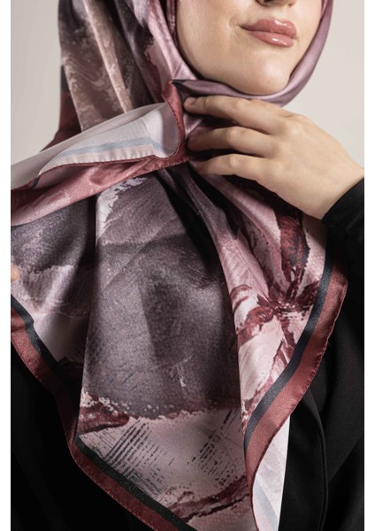 “Dijital Kristal Desenli Eşarp 95x95 – Pastel Desen-1 fırsatları