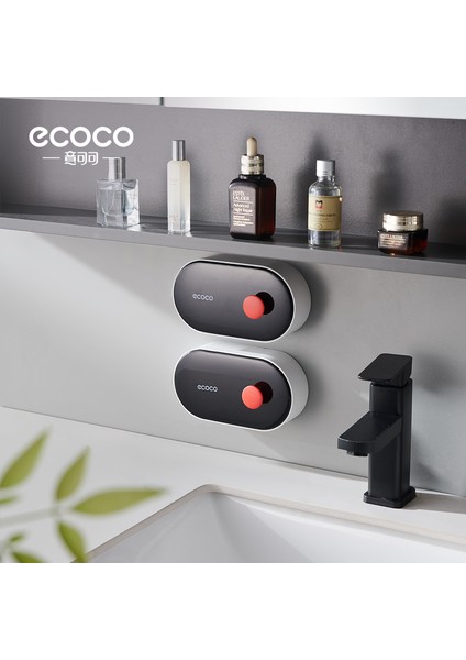 Yapışkanlı Bölmeli Kapaklı Katı Sabunluk Kendinden Boşaltmalı (1 Adet) fiyatları