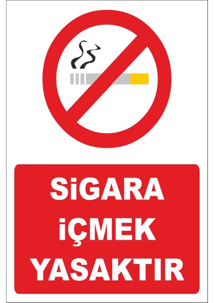 Sigara Içmek Yasaktır Levhası Tabelası