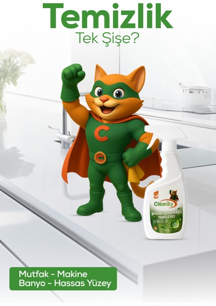 Bitkisel Çok Amaçlı Temizleyici 750 ml | Leke Çıkarıcı, Yağ Sökücü, Yüzey Temizleyici fiyatları