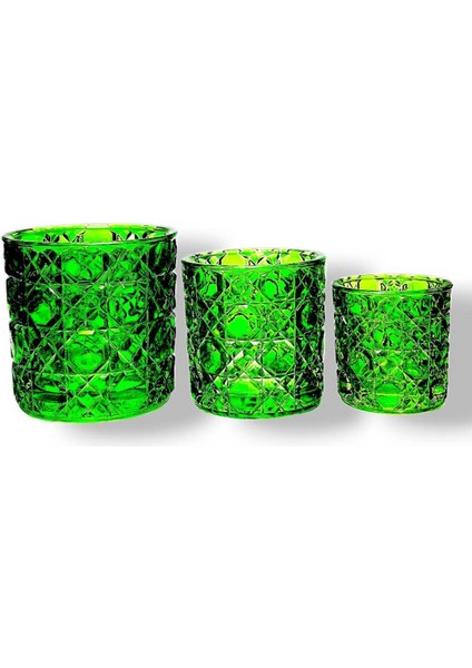 El Yapımı Kristal Mumluk Takımı 3'lü fiyatları