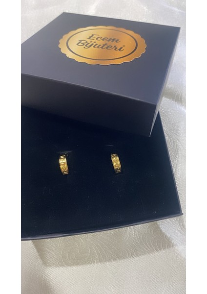 Çelik Altın Kaplama Küpe