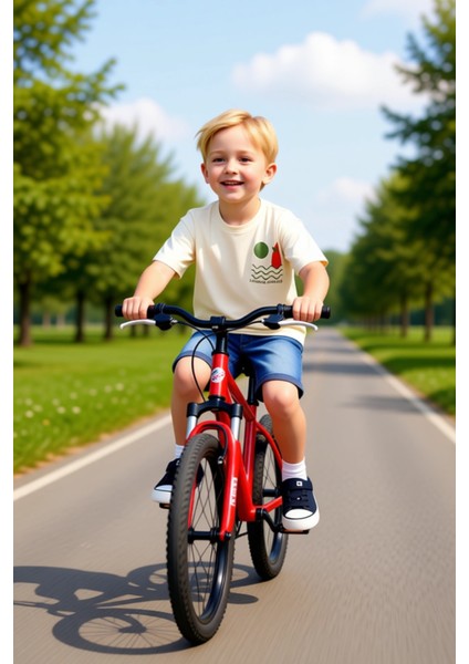 Erkek Çocuk Pamuklu Bisiklet Yaka Kısa Kollu T Shirt ve Denim Şort Takımı Kaliteli Şık Rahat fiyatları