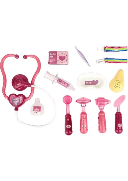Sesli ve Işıklı Çantalı Doktor Seti - Pembe fiyatları