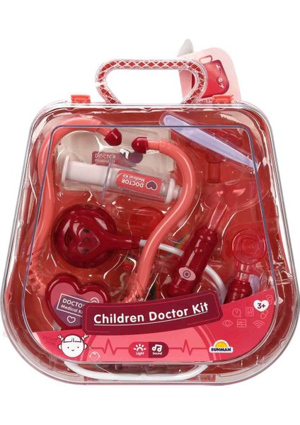 Sesli ve Işıklı Çantalı Doktor Seti - Pembe modelleri