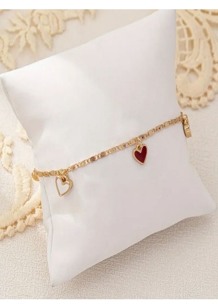 14K Altın Kaplama Kalpli Bileklik fiyatları