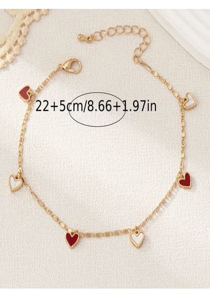 14K Altın Kaplama Kalpli Bileklik indirimleri