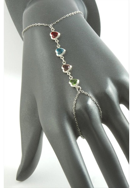 Kalp Taşlı Lüks Çelik Şahmeran