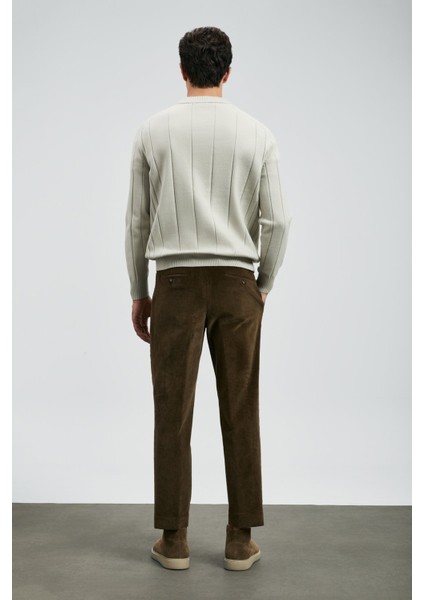 Pamuk Karışım Regular Fit Bisiklet Yaka Kazak Erkek Kazak 112090165 fırsatları