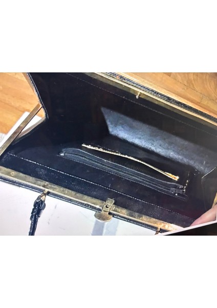 1960' Lar Yılan Derisi Çanta - 33 cm x 19 cm