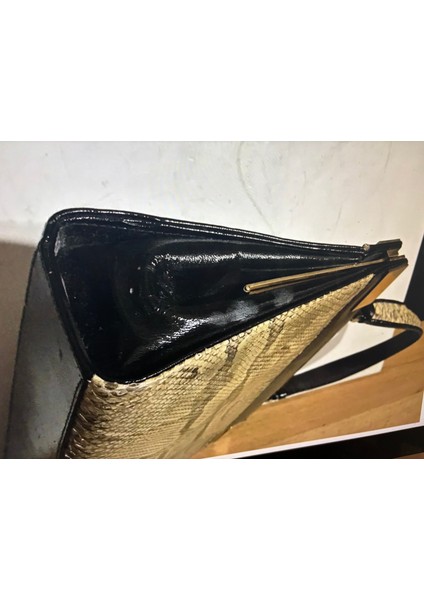 1960' Lar Yılan Derisi Çanta - 33 cm x 19 cm fiyatları