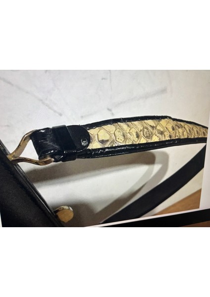 1960' Lar Yılan Derisi Çanta - 33 cm x 19 cm fırsatları