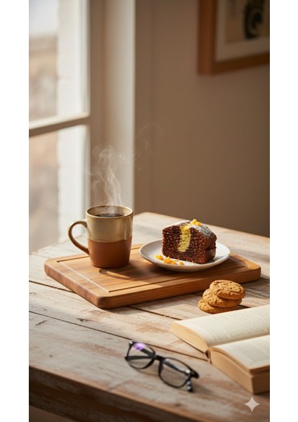 GÖKÇESAN MOBİLYA Doğal Ahşap Sunumluk | Ceviz Ağacından El Yapımı Servis ve Kesme Tahtası