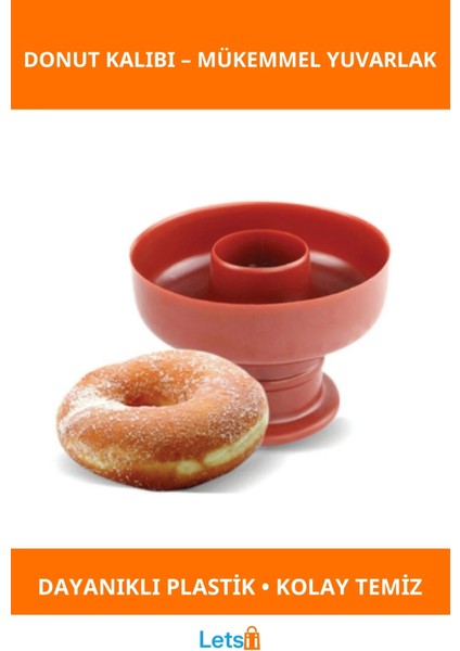 Dayanıklı Pratik Donut Kalıbı Taze ve Lezzetli Donutlar Için