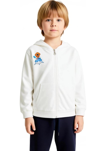 Erkek Çocuk Fermuarlı Kapüşonlu Üst ve Eşofman Altı Takımı Kaliteli Şık Rahat indirimleri