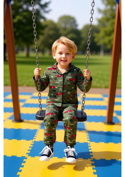 Erkek Çocuk Baskılı Uzun Kollu Pijama Takımı Konforlu Geceler Için Ideal Seçim Kaliteli Şık modelleri