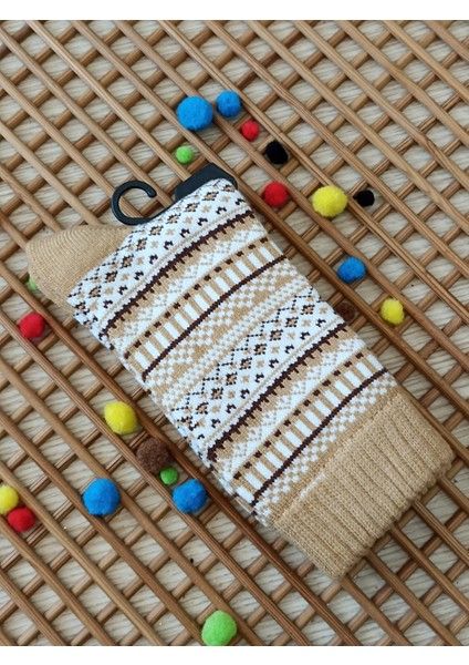 Desenli Kalın Viskon Elit Kadın Çorap