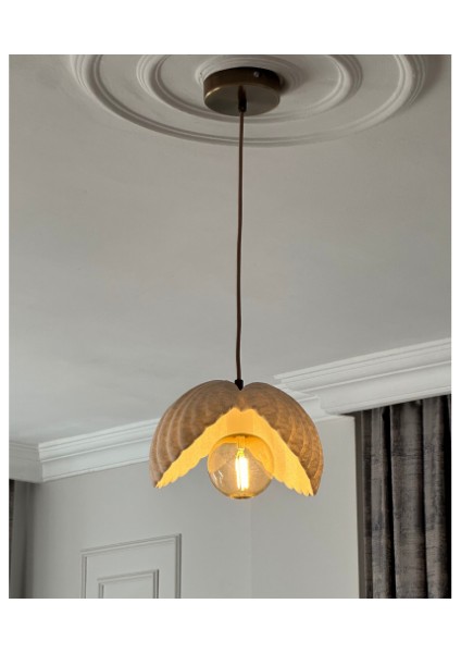 Inci Beton Görünümlü Iskandinav &bohem Tarz Tekli Sarkıt Avize–profesyonel Tasarım,gün Işığı Ampul Içerir fiyatları