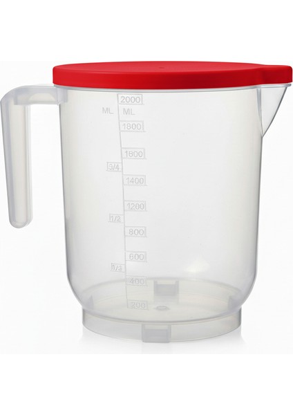 Pratik Mutfak Ölçü Kabı - 2 Litre Dereceli Şeffaf Hazne Bpa Free modelleri