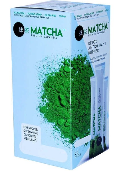Matcha (Maça) Çayı Premium 20 Poşet modelleri