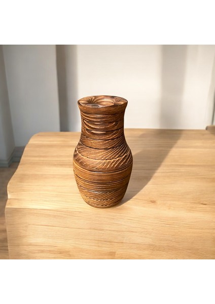 🌲 El Yapımı Çam Ağacından Ahşap Vazo fiyatları