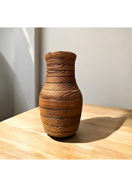 🌲 El Yapımı Çam Ağacından Ahşap Vazo fırsatları