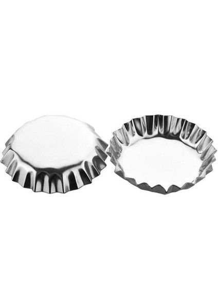 Paslanmaz Çelik Metal Kek Kalıbı - 6 Adet modelleri