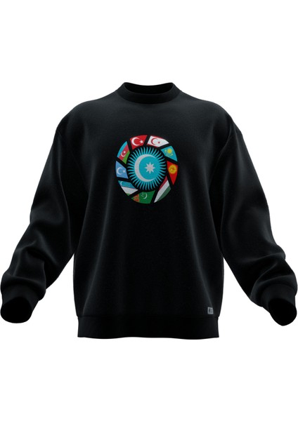 Turan Baskılı Oversıze Sweatshırt (Unısex)