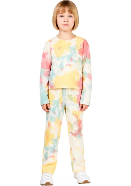 Kız Çocuk Pamuklu Batik Desenli Üst ve Alt Takım Kaliteli Şık Rahat Günlük fiyatları