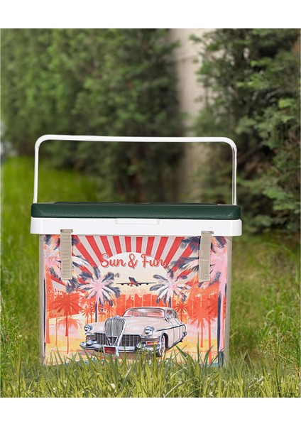 Buzluk Termos Set-20 Lt Kumaş Buzluk Termos (1029 Cooler Box)+2 Adet K-250 Buz Aküsü