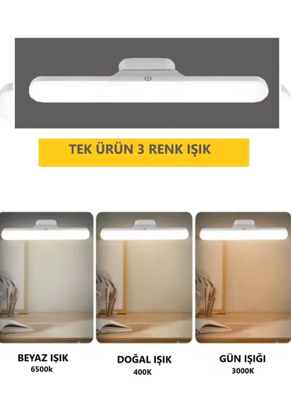 Şarjlı Kablosuz LED Lamba – 3 Mod Işık, Mıknatıslı Yapışkanlı, Çok Amaçlı Aydınlatma fırsatları
