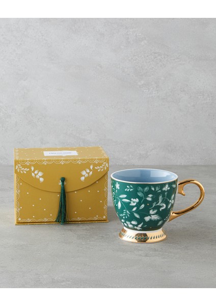 Leafscape New Bone China Kupa 460 ml Yeşil