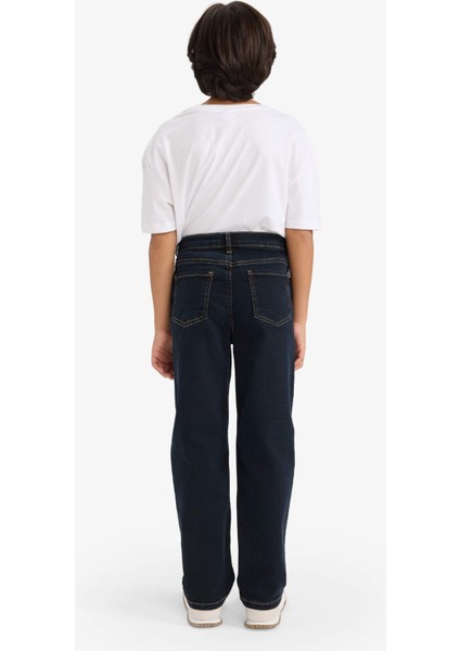 Erkek Çocuk Straight Fit Düz Paça Jean Pantolon G3258A825WN indirimleri