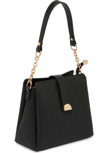 Siyah Print Kadın Omuz Çantası - S25K1PR09178-P1Q fiyatları