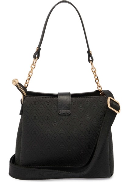 Siyah Print Kadın Omuz Çantası - S25K1PR09178-P1Q modelleri