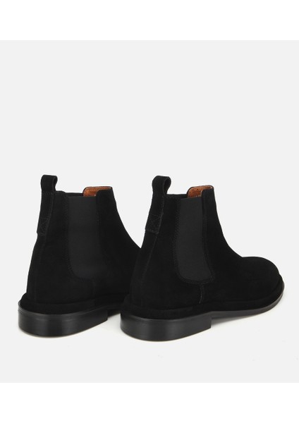 02BOH312240A100 ERKEK Süet Deri Siyah Lastik Detaylı Chelsea Bot fırsatları