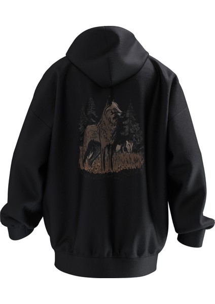 Alfa Kurt Tasarımlı Oversıze Hoodıe (Unısex)