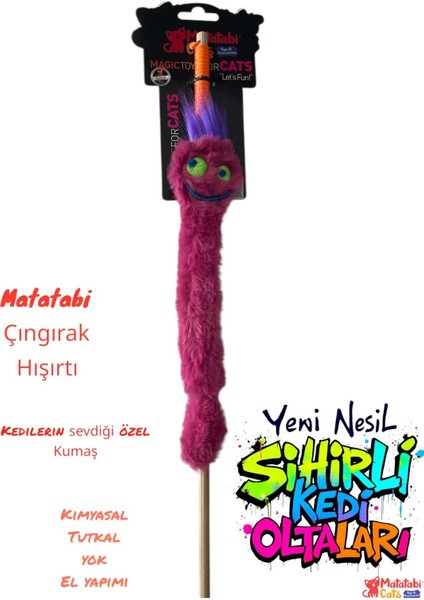 Olta Zobi (Hışırtılı,çıngıraklı ,matatabi Li,muhteşem Kumaşlı Kedi Oltası) fiyatları