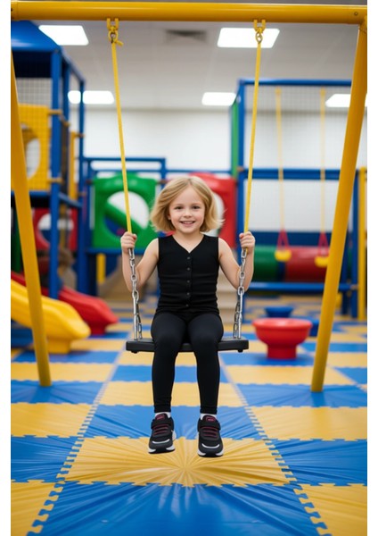 Kız Çocuk V Yaka Düğmeli Fitilli Yelek ve Esnek Tayt Takımı Kaliteli Şık Rahat modelleri