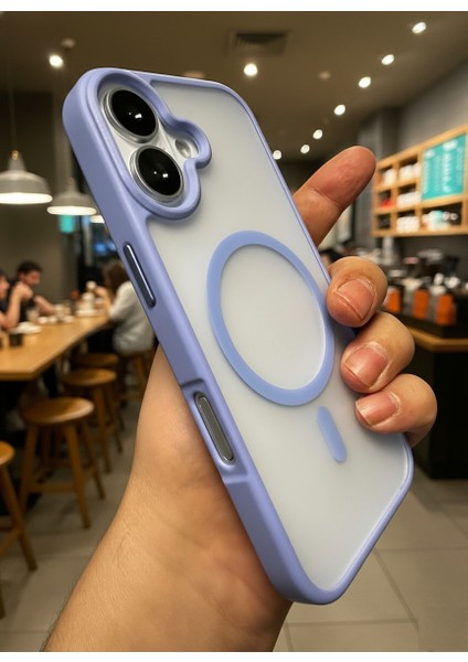 iPhone 17 Kılıf Kamera Çıkıntılı Magsafe Şarj Destekli Yumuşak Kenarlı Mat Kapak